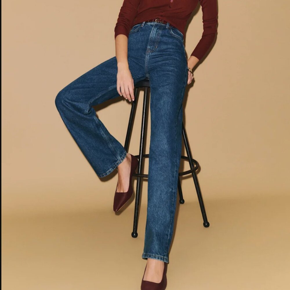 Reformation Wilder High Rise Wide Leg Jeans - Picture 2 of 5